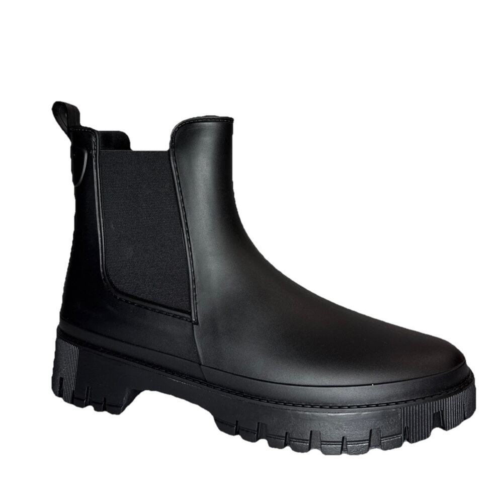 Portland Boot Company Women’s Chunky Chelsea Rain Boots Black Size 11